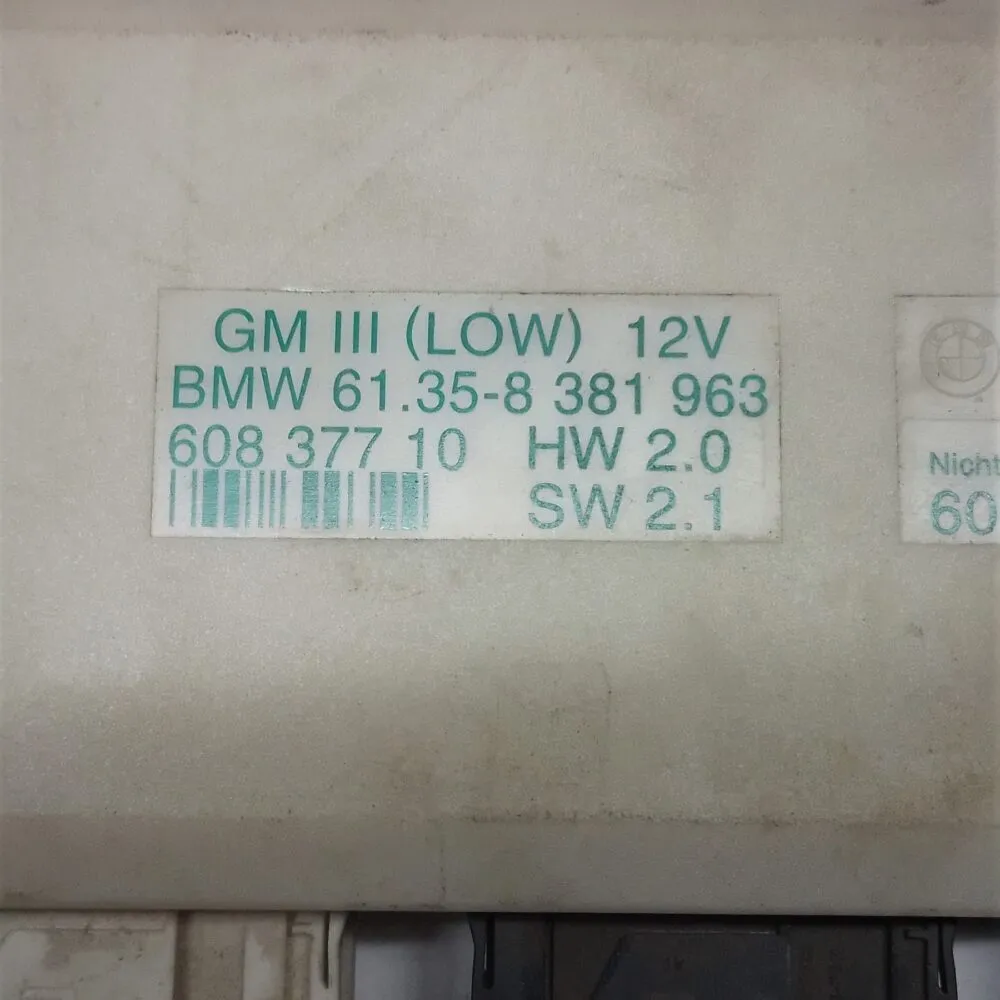 Centralita módulo básico Unidad de control BMW 61358381963