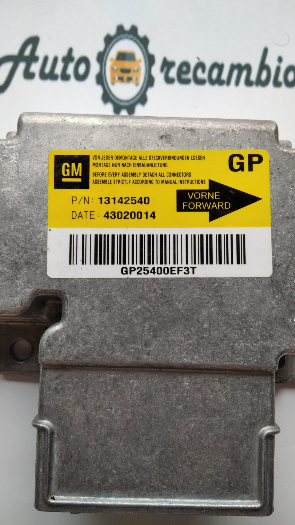 Centralita de airbag Opel Vectra C (GP) 13142540 GP 13142540GP