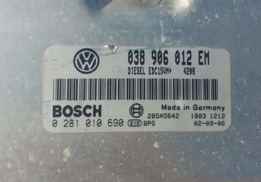 Centralita de motor Seat 038906012EM 038 906012 EM 0281010690 0 281 010 690