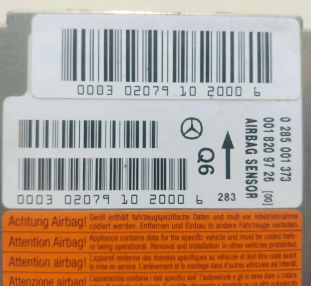 Centralita de airbag Mercedes Benz 0285001373