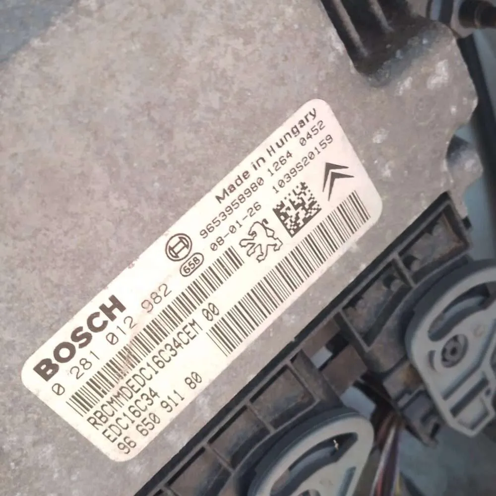 Centralita del motor Citroen Peugeot FÍAT  0281012982/ 9665091180