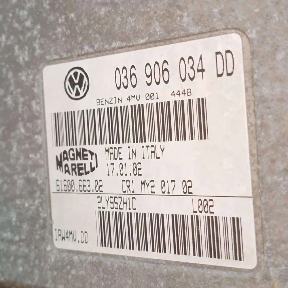 Centralita del motor VW Polo 036906034DD 6160066302