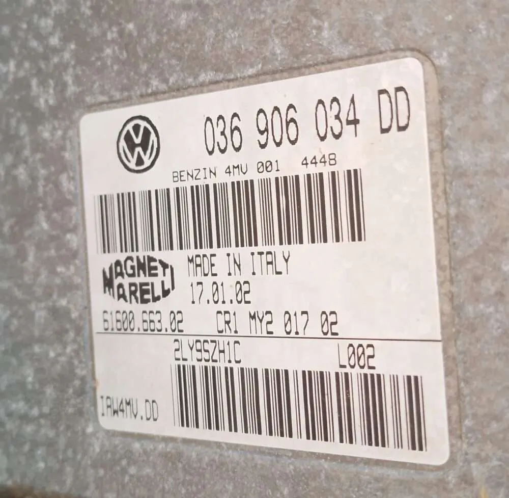 Centralita del motor VW Polo 036906034DD 6160066302