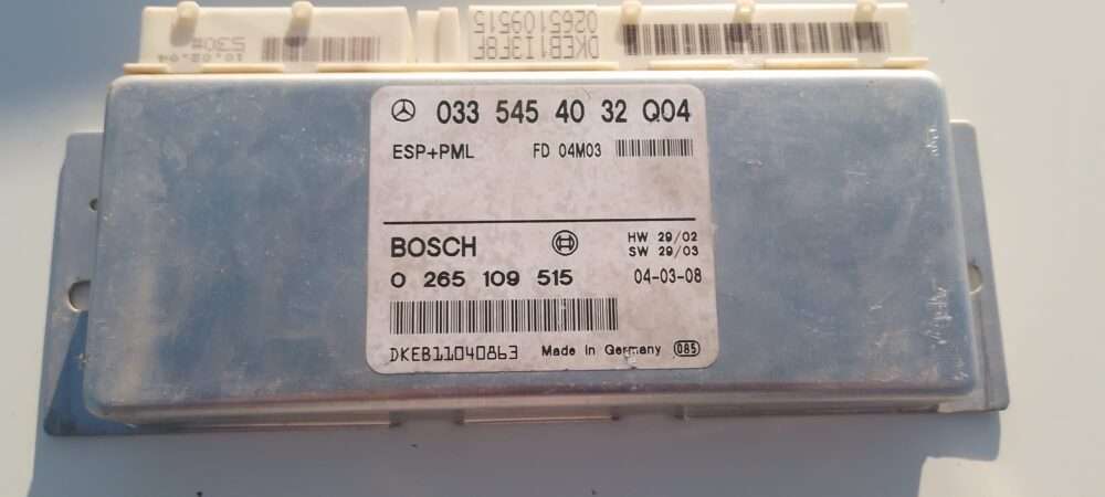 CONTROLADOR MERCEDES-BENZ CLASE E W211 CDI 0335454032 Q04  BOSCH 0265109515