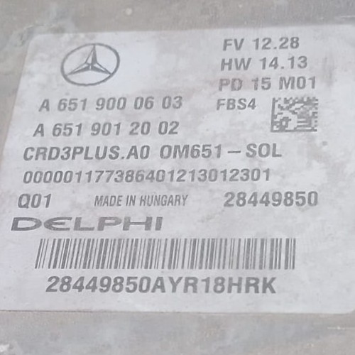 Mercedes-Benz C W205 Unidad de control/módulo del motor A6519000603 28449850 A6519012002