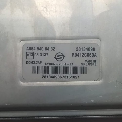 Centralita del motor SsangYong KYRON A664 540 84 32 A6645408432 R0412C060A - Imagen 2