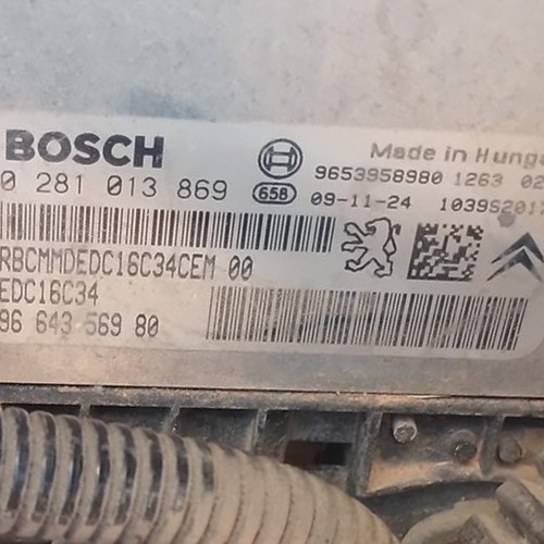 0281013869 centralita motor uce CITROEN C4 BERLINA 9664356980 - Imagen 2
